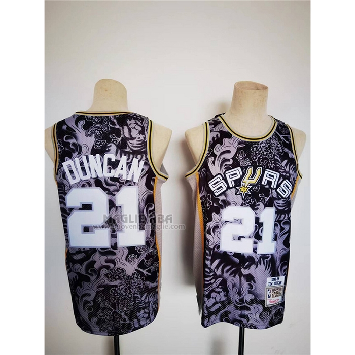 Maglia
 Tim Duncan NO 21 San Antonio Spurs Special Year Of The Tiger Nero
